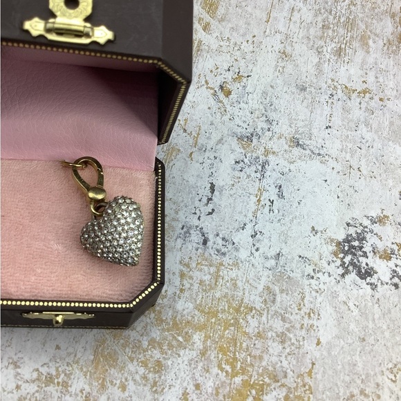 Juicy Couture Gold Heart Charm with Crystals and box - Picture 5 of 6